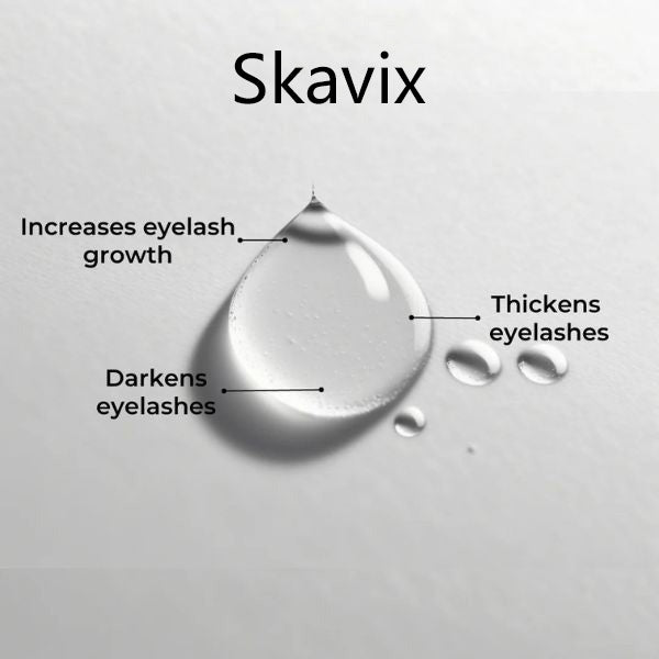 Skavix® Eyelash Serum – Eyelash Growth Serum 8ML for Thicker, Longer Lashes ✨ Developed by Anti-Aging Scientists 👩🔬 Clean Formula 🌱 No Prostaglandins 🚫