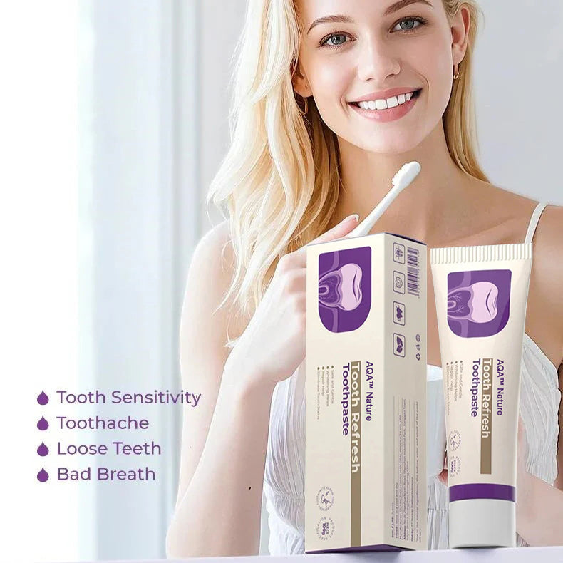 🔥Final 3 Hours: 60% OFF AQA™ Nature Oral Care Toothpaste ✨ Clinically Proven | 100% Natural | Dentist Recommended