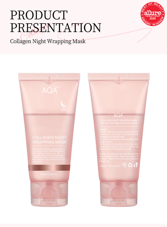 🌸AQA™Collagen Night Wrapping Mask-Repair & Renew While You Sleep🌙