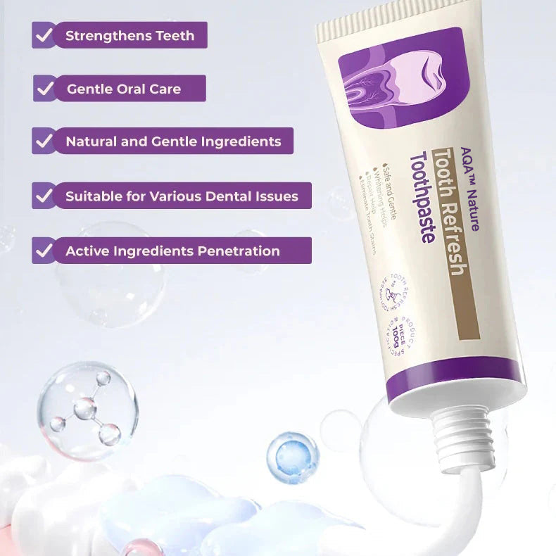 🔥Final 3 Hours: 60% OFF AQA™ Nature Oral Care Toothpaste ✨ Clinically Proven | 100% Natural | Dentist Recommended