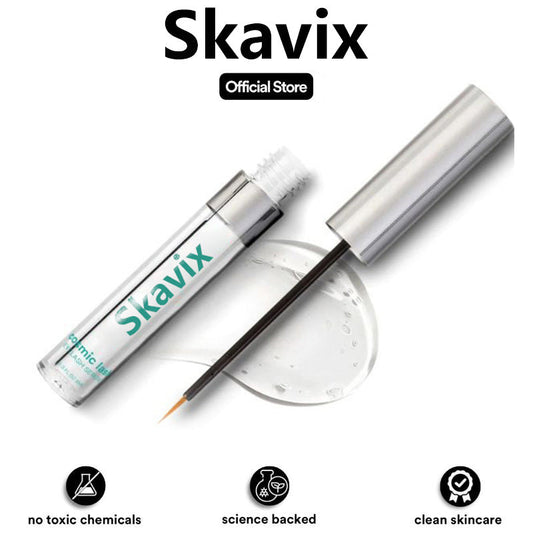 Skavix® Eyelash Serum – Eyelash Growth Serum 8ML for Thicker, Longer Lashes ✨ Developed by Anti-Aging Scientists 👩‍🔬 Clean Formula 🌱 No Prostaglandins 🚫