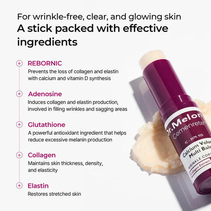 🌟[Dr.Meloxin Official] 70%OFF✨Cemenrete Calcium Multi Balm | Anti-aging, Sagging, Wrinkles | Korean Cosmetics💖